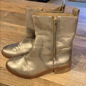 Tory Burch Gold Chelsea Boot
